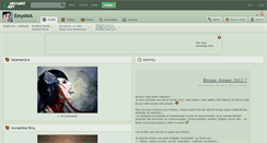 Desktop Screenshot of emystick.deviantart.com