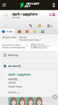 Mobile Screenshot of dark--sapphire.deviantart.com