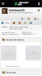 Mobile Screenshot of markkane20.deviantart.com