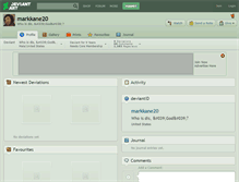 Tablet Screenshot of markkane20.deviantart.com