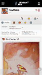 Mobile Screenshot of foxflake.deviantart.com