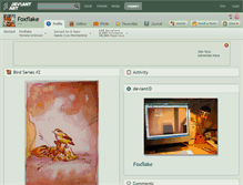 Tablet Screenshot of foxflake.deviantart.com