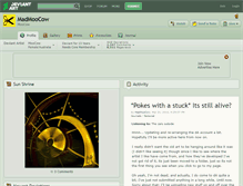 Tablet Screenshot of madmoocow.deviantart.com