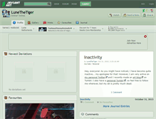 Tablet Screenshot of lunethetiger.deviantart.com