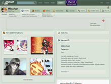 Tablet Screenshot of miicchan.deviantart.com