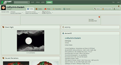 Desktop Screenshot of craftychris-thedark.deviantart.com