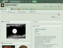 Tablet Screenshot of craftychris-thedark.deviantart.com
