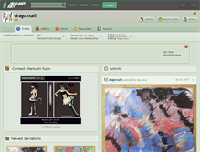 Tablet Screenshot of dragonxalli.deviantart.com
