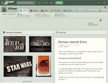 Tablet Screenshot of 3ftdeep.deviantart.com
