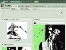 Tablet Screenshot of devileve.deviantart.com