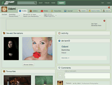 Tablet Screenshot of odomi.deviantart.com