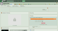 Desktop Screenshot of mystic-purple.deviantart.com
