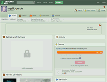 Tablet Screenshot of mystic-purple.deviantart.com