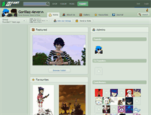 Tablet Screenshot of gorillaz-4ever.deviantart.com