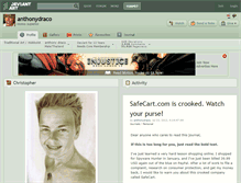 Tablet Screenshot of anthonydraco.deviantart.com