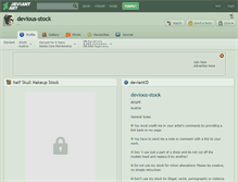 Tablet Screenshot of devious-stock.deviantart.com