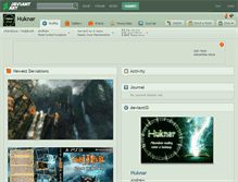 Tablet Screenshot of huknar.deviantart.com