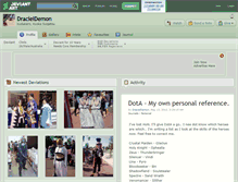 Tablet Screenshot of dracieldemon.deviantart.com