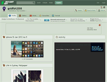 Tablet Screenshot of goldfish2008.deviantart.com