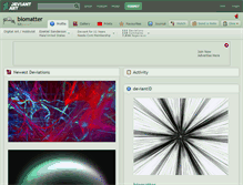 Tablet Screenshot of biomatter.deviantart.com