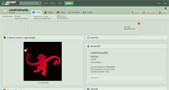 Desktop Screenshot of creativemunky.deviantart.com