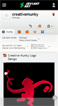 Mobile Screenshot of creativemunky.deviantart.com