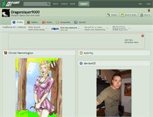 Tablet Screenshot of dragonslayer9000.deviantart.com
