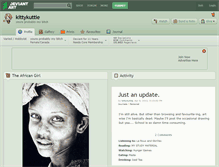 Tablet Screenshot of kittykuttie.deviantart.com