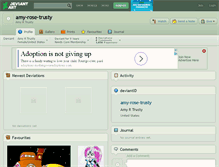 Tablet Screenshot of amy-rose-trusty.deviantart.com