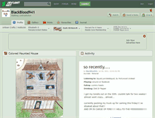 Tablet Screenshot of blackblood941.deviantart.com