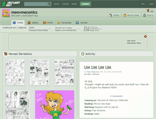 Tablet Screenshot of meowmecomics.deviantart.com