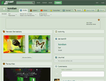 Tablet Screenshot of koreban.deviantart.com