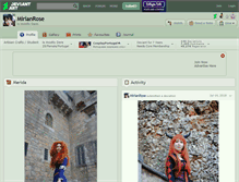 Tablet Screenshot of mirianrose.deviantart.com