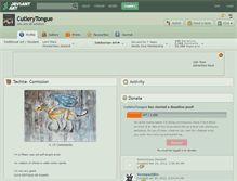 Tablet Screenshot of cutlerytongue.deviantart.com