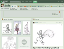 Tablet Screenshot of dannthr.deviantart.com