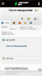 Mobile Screenshot of clown-masquerade.deviantart.com