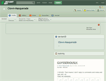 Tablet Screenshot of clown-masquerade.deviantart.com