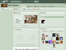 Tablet Screenshot of anti-courtney.deviantart.com