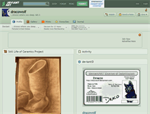 Tablet Screenshot of dracowolf.deviantart.com