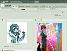 Tablet Screenshot of kiska242.deviantart.com