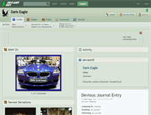 Tablet Screenshot of dark-eagle.deviantart.com