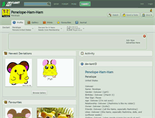 Tablet Screenshot of penelope-ham-ham.deviantart.com