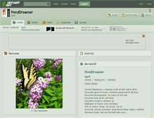 Tablet Screenshot of ponddreamer.deviantart.com