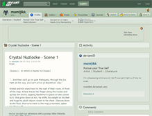 Tablet Screenshot of momijikk.deviantart.com