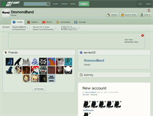 Tablet Screenshot of desmondband.deviantart.com