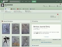 Tablet Screenshot of nicoledefekt.deviantart.com