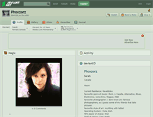 Tablet Screenshot of phoxzorz.deviantart.com