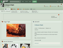 Tablet Screenshot of crimson-chain.deviantart.com