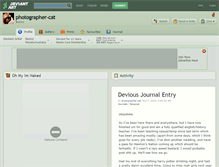 Tablet Screenshot of photographer-cat.deviantart.com