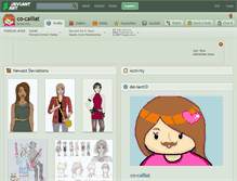 Tablet Screenshot of co-calliat.deviantart.com
